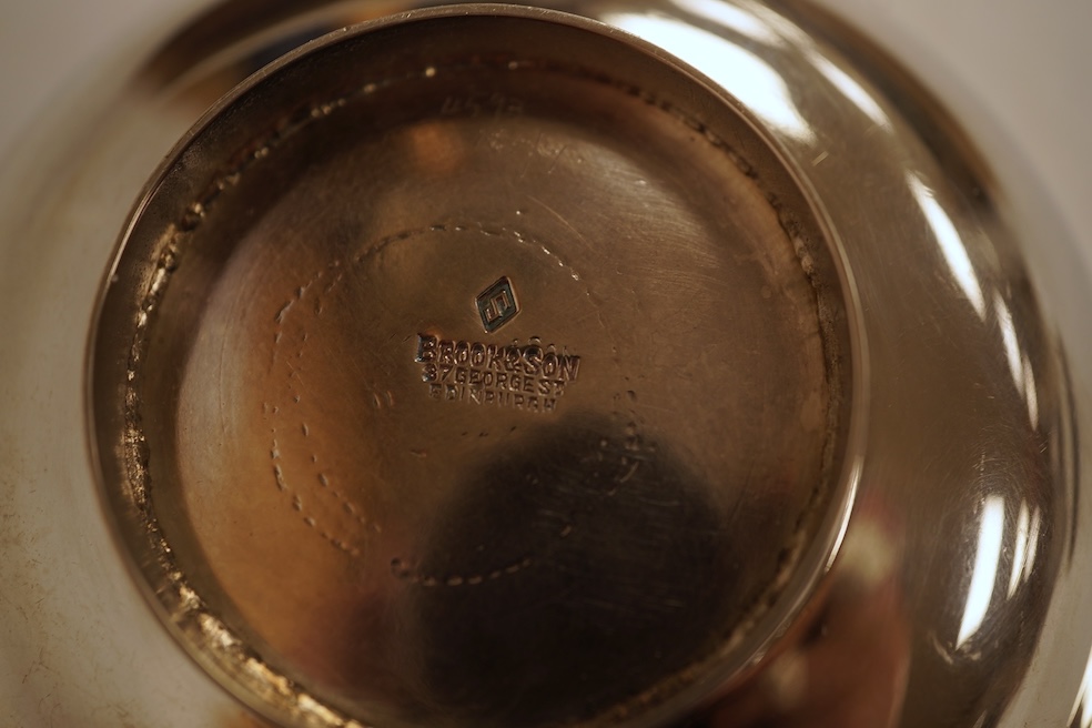 A George V Scottish silver quaich, by Brook & Son, Edinburgh, 1925, 15cm over handles, 4.2oz.